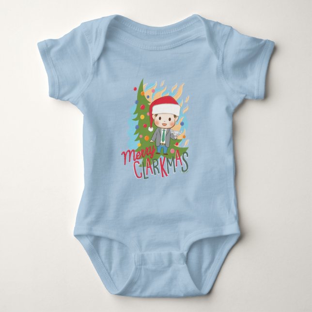 Christmas Vacation Merry Clarkmas Baby Bodysuit (Front)