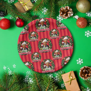 Christmas Vacation Merry Clarkmas Pattern Paper Plate