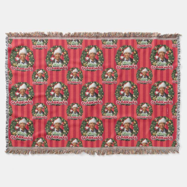 Christmas Vacation | Merry Clarkmas Pattern Throw Blanket (Front)