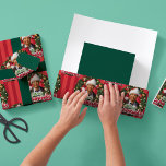 Christmas Vacation | Merry Clarkmas Pattern Wrapping Paper Sheet<br><div class="desc">Merry Clarkmas! This pattern features Clark Griswold from the classic movie,  National Lampoon's Christmas Vacation.</div>