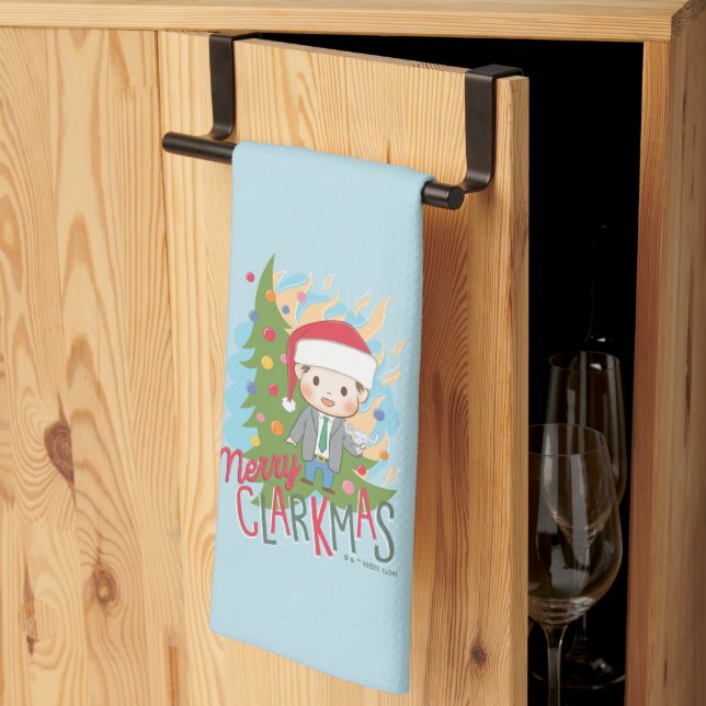 Christmas Vacation Merry Clarkmas Tea Towel (Thirds Fold)