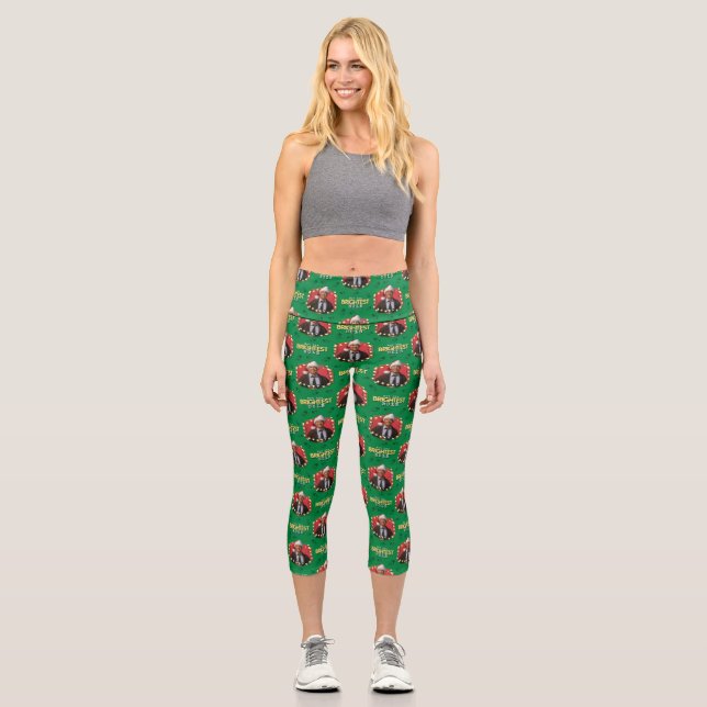 Christmas Vacation | Not the Brightest Bulb Patter Capri Leggings (Front)