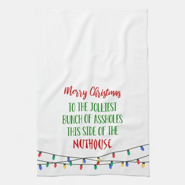 Christmas Vacation Quote Kitchen Towel (Vertical)