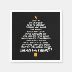 Christmas Vacation Rant - Christmas Tree Napkin
