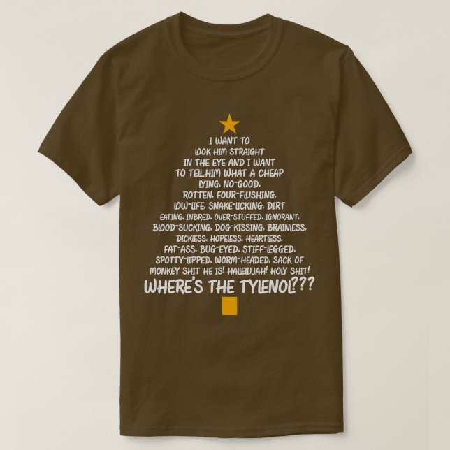 Christmas Vacation Rant - Christmas Tree  T-Shirt (Design Front)