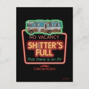 Christmas Vacation   Sh*tter's Full Neon Sign Postcard