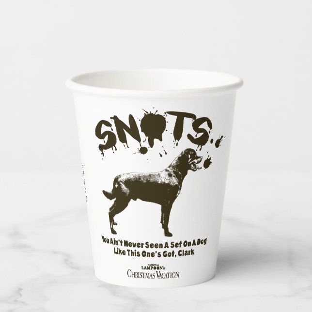 Christmas Vacation | Snots Paper Cups (Front)