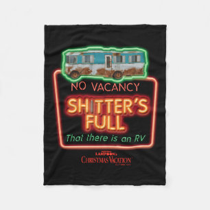 Christmas Vacation Ters Full Neon Sign  Fleece Blanket