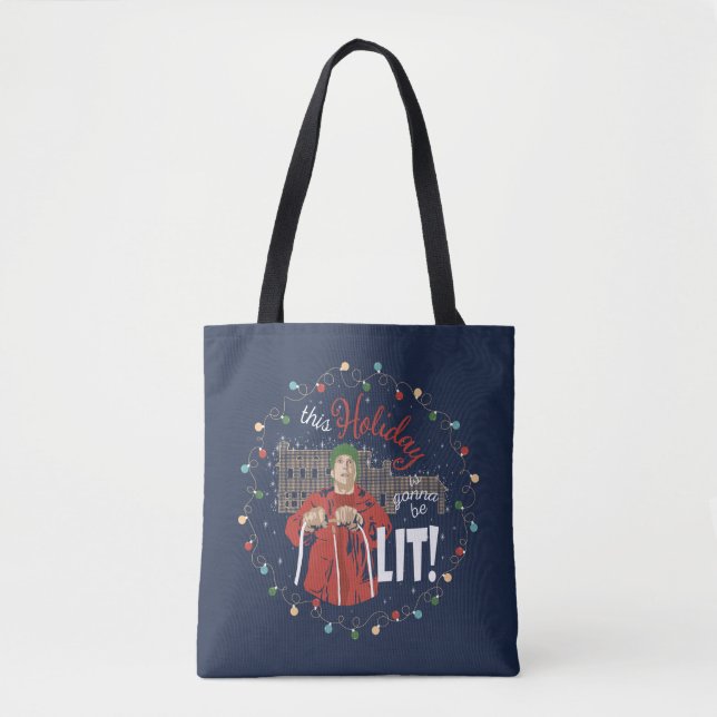 Christmas Vacation | This Holiday is Gonna Be Lit Tote Bag (Front)