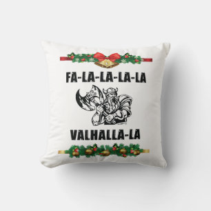 Christmas Valhalla Throw Pillow