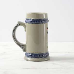 Christmas Valhalla Throw Pillow Beer Stein