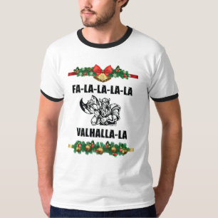 Christmas Valhalla Throw Pillow T-Shirt