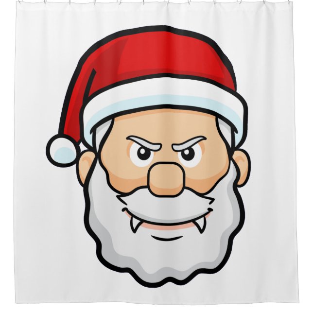 christmas vampire santa shower curtain (Front)