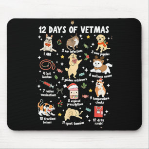Christmas Veterinarian Veterinary Medicine Vet Tec Mouse Pad