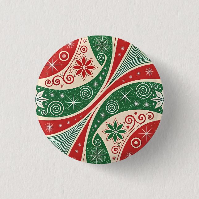 Christmas Vibes 3 Cm Round Badge (Front)