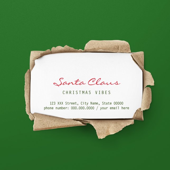 Christmas Vibes Business Card (Creator Uploaded)