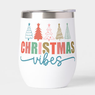Christmas Vibes - Colourful Holiday Trees Design