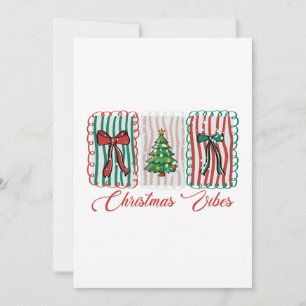 Christmas Vibes Festive Holiday Design Invitation