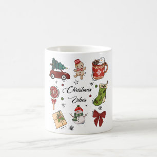 Christmas Vibes Holiday Sticker Pack Coffee Mug