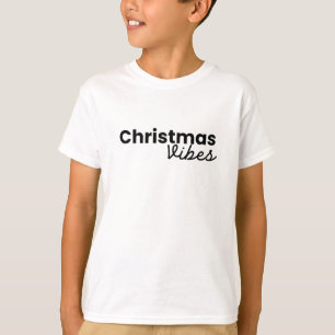 Christmas Vibes Modern Minimalist Trendy Stylish T-Shirt