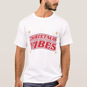 Christmas Vibes Retro Groovy Wavy Daisies T-Shirt