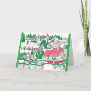 Christmas Village 1 Greeting Card