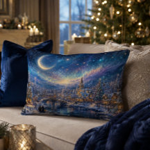 Christmas Village Accent Pillow