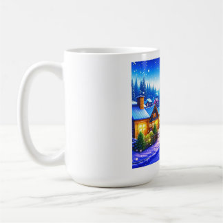 Christmas village coffee mug