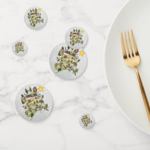 Christmas village confetti