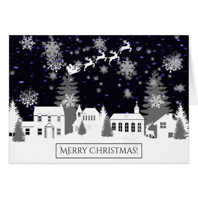Christmas Village Greeting Card (Front Horizontal)