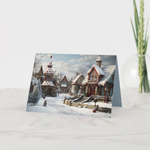 Christmas Village Holiday Card