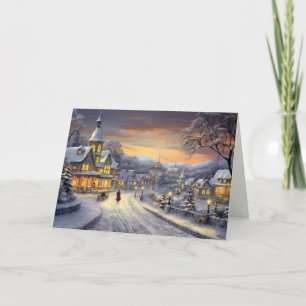 Christmas Village Holiday Card