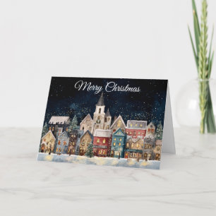 Christmas Village Holiday Card