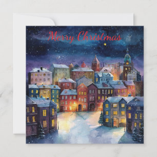 Christmas Village Holiday Card