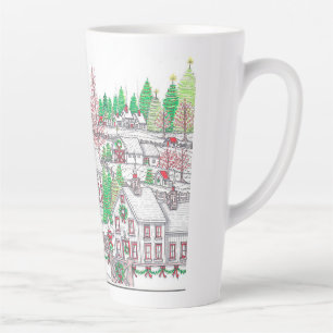 Christmas Village Holiday Latte Mug