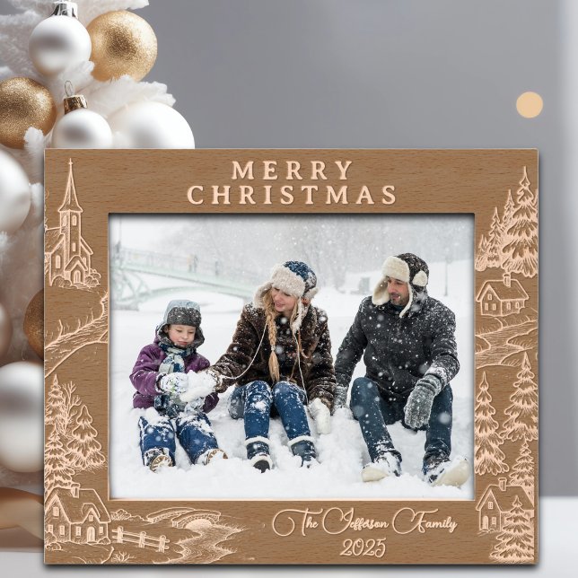 Christmas Village in Winter Engraved Frames (Creator Uploaded)