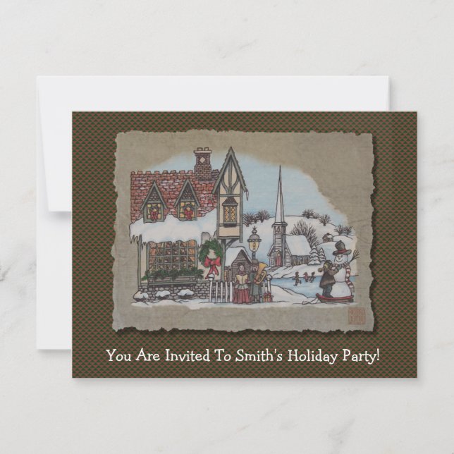 Christmas Village Invitation (Front)