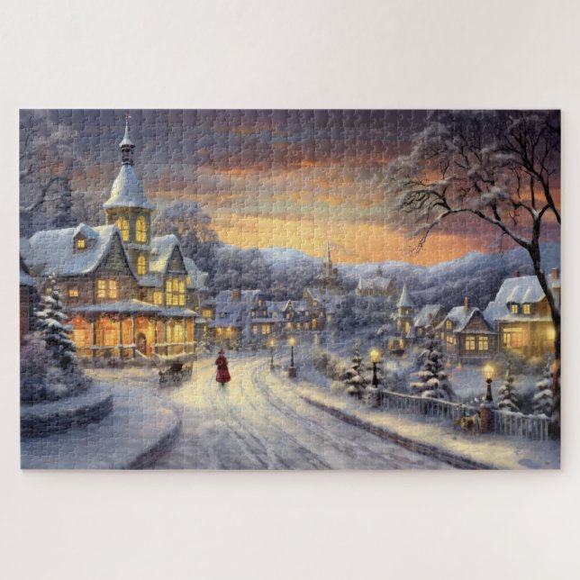 Christmas Village Jigsaw Puzzle (Horizontal)
