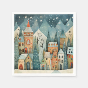 Christmas Village Napkin