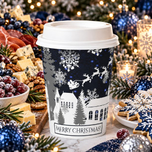Christmas Village Paper Cup