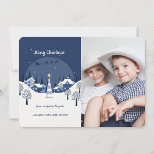 Christmas Village Photo Holiday Card