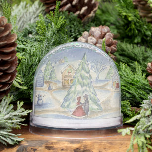 Christmas Village Snow Globe 