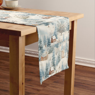 Christmas Village Table Runner
