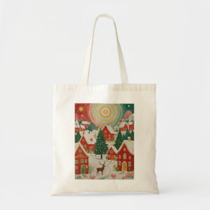 Christmas Village Tote Bag