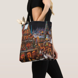 Christmas Village Tote Bag