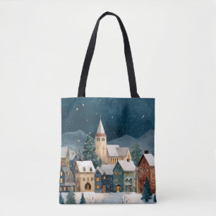 Christmas Village Tote Bag