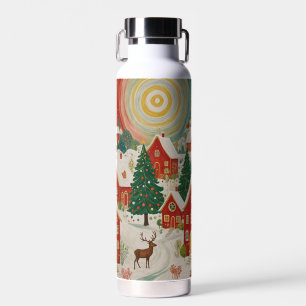 Christmas Village Water Bottle
