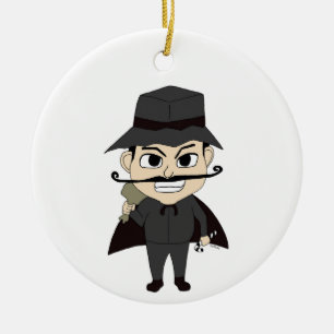 Christmas villain  ceramic ornament