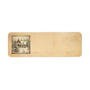 Christmas Vintage Address Labels