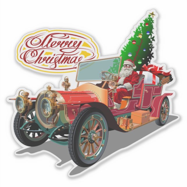 Christmas vintage car (Front)